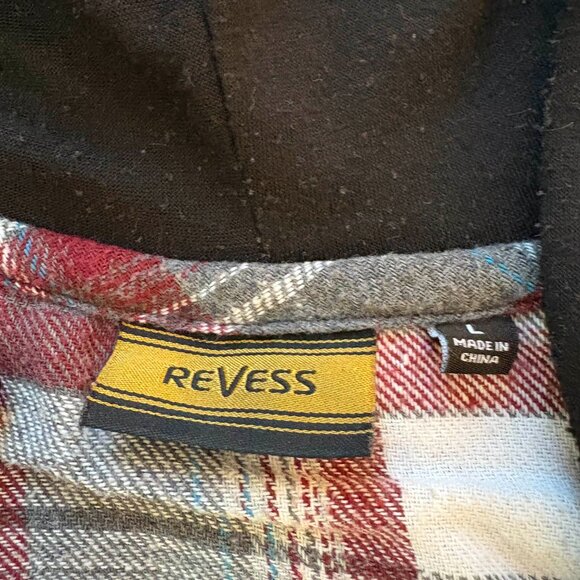 Men's Flannel with Hood - Picture 2 of 2